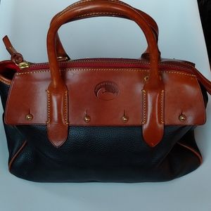 Dooney & Bourke Leather Brown and Black Satchel